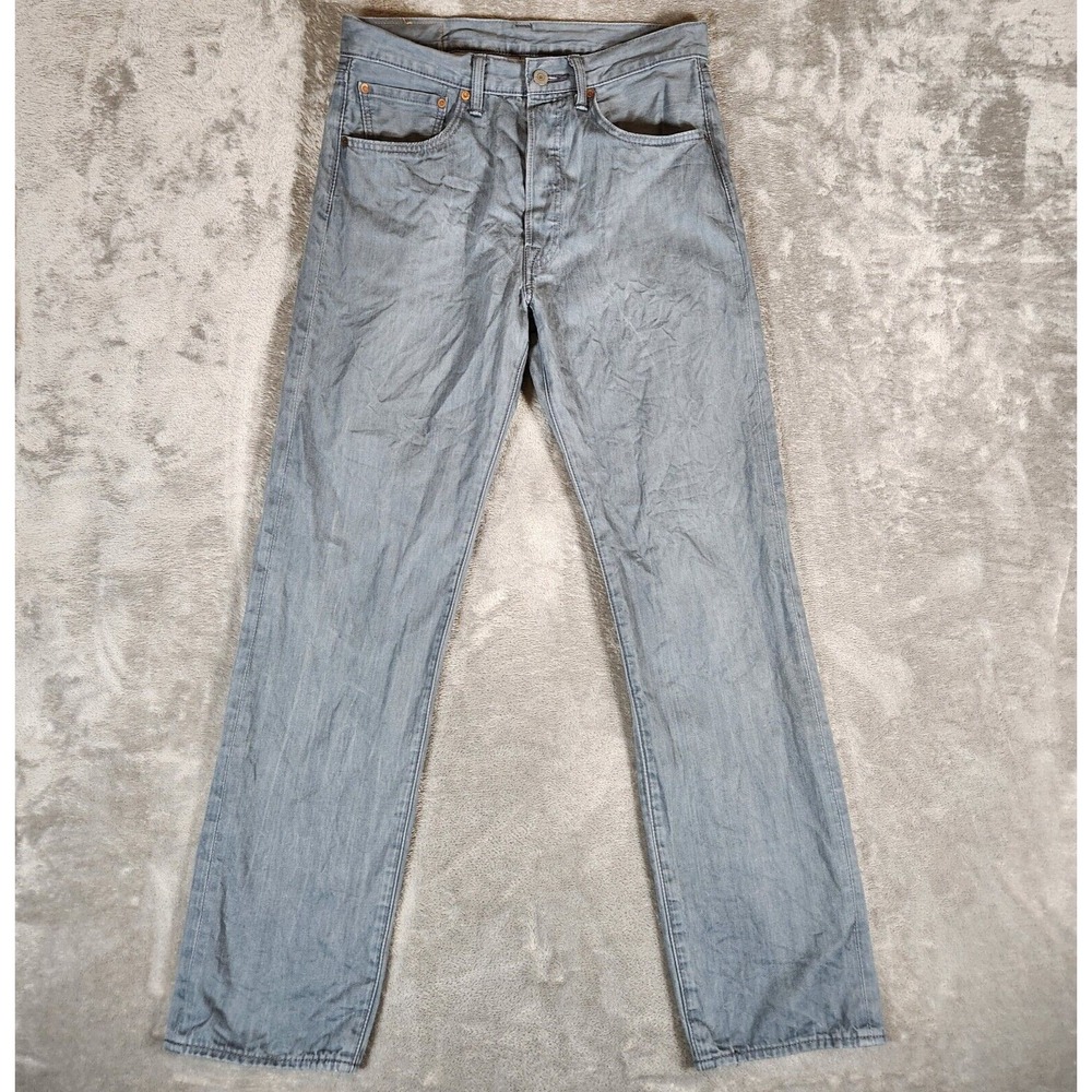 Levi's 501XX Jeans Men's 31X32 (Tag 32X34) Gray Button Fly Straight‎ Leg